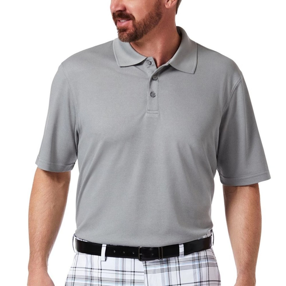 COOL 18 BY HAGGER Men's Performance Wear Gray Golf Polo Sz XL